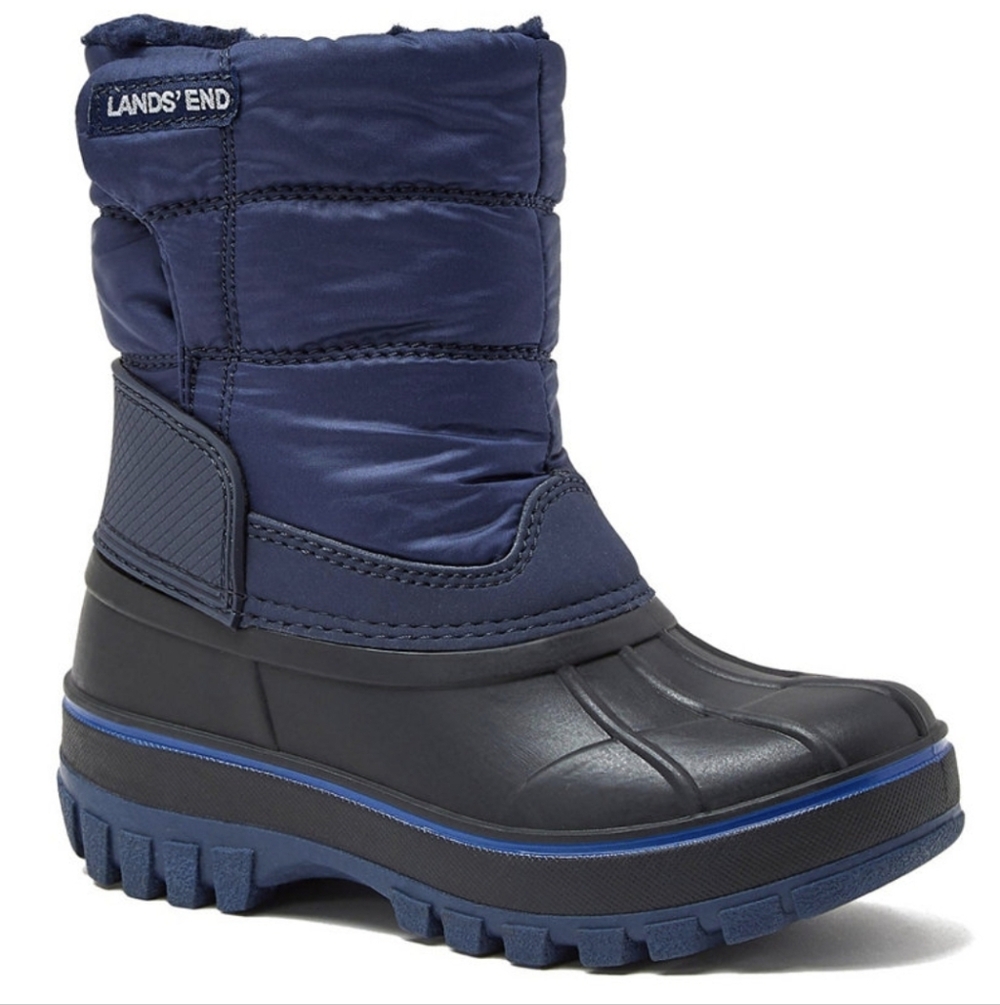 Kids Navy and Black Winter Boots